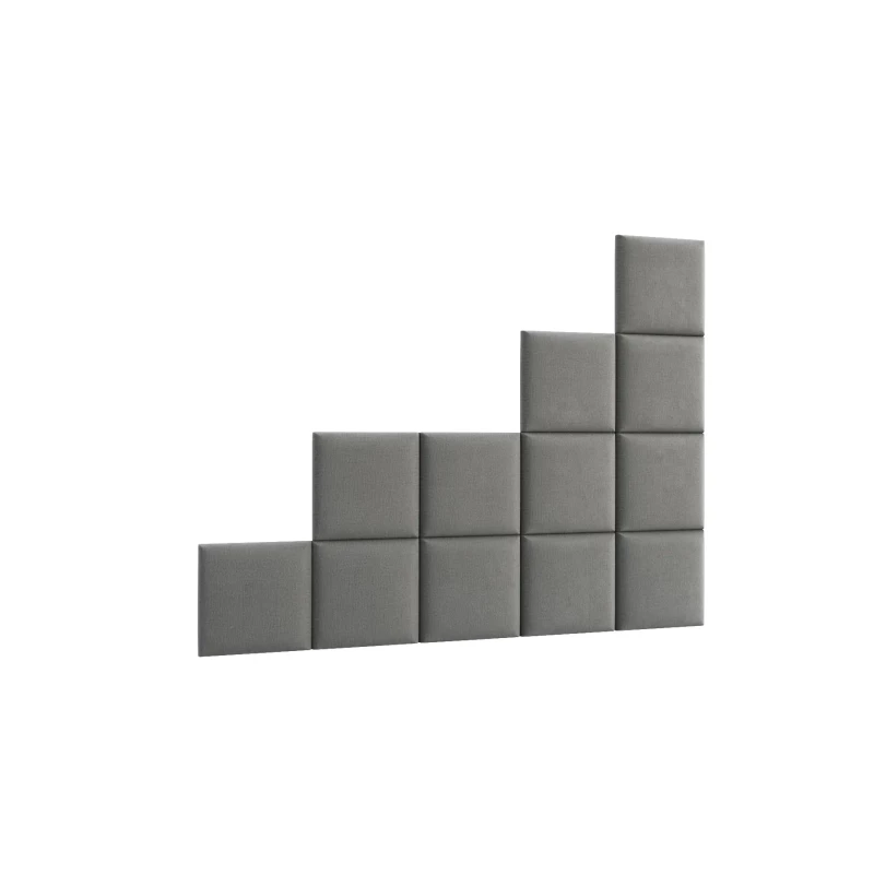 Set čalouněných panelů na zeď 200x160 VALERIO - šedý