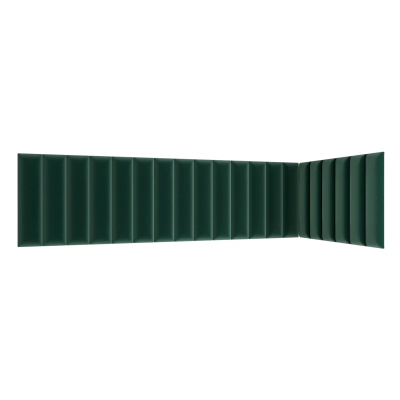 Set čalouněných panelů 210x90x60 VALERIO - zelený