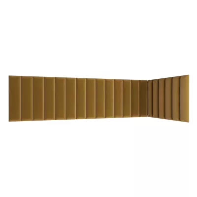 Set čalouněných panelů 210x90x60 VALERIO - hořčicový