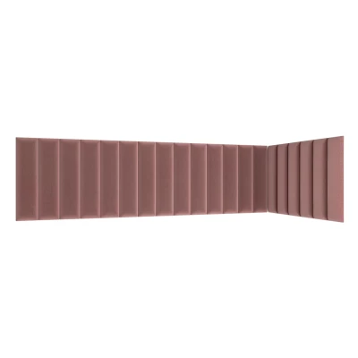 Set čalouněných panelů 210x90x60 VALERIO - růžový