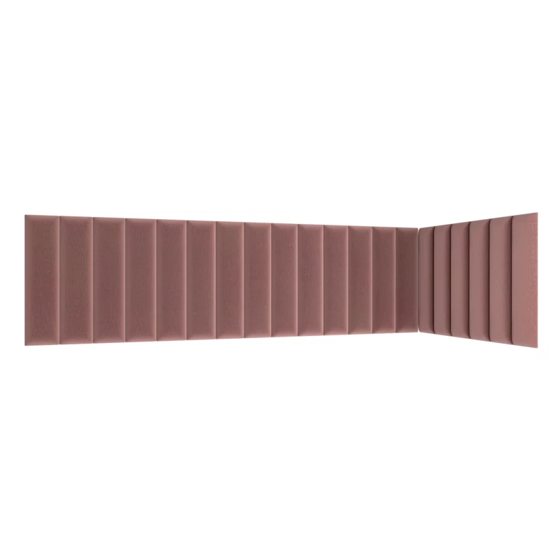 Set čalouněných panelů 210x90x60 VALERIO - růžový