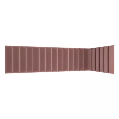 Set čalouněných panelů 210x90x60 VALERIO - růžový