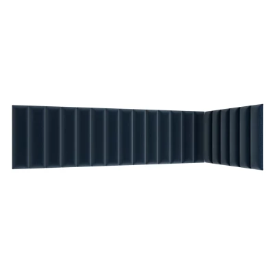 Set čalouněných panelů 210x90x60 VALERIO - modrý