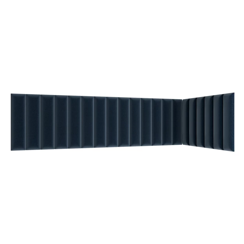 Set čalouněných panelů 210x90x60 VALERIO - modrý