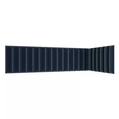 Set čalouněných panelů 210x90x60 VALERIO - modrý