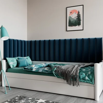 Set čalouněných panelů 210x90x60 VALERIO - modrý