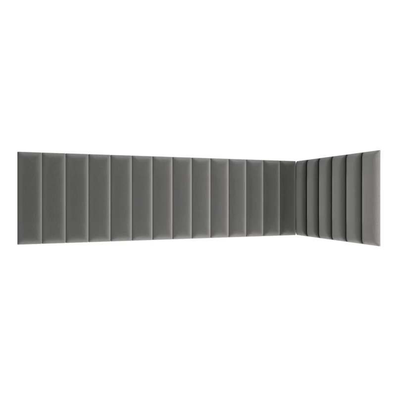 Set čalouněných panelů 210x90x60 VALERIO - šedý