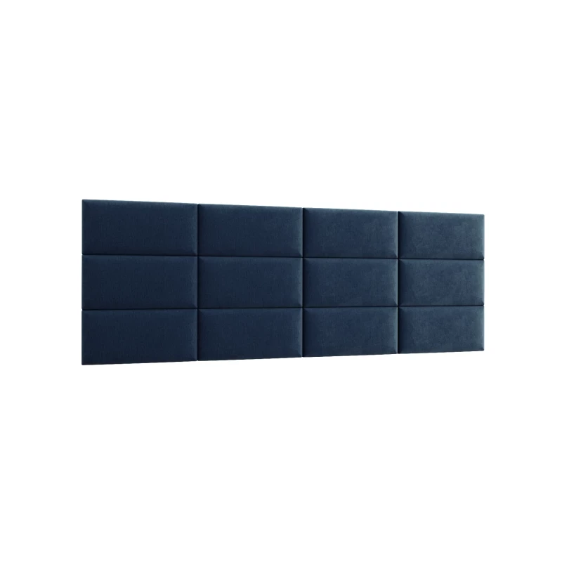 Set čalouněných panelů 240x90 VALERIO - modrý