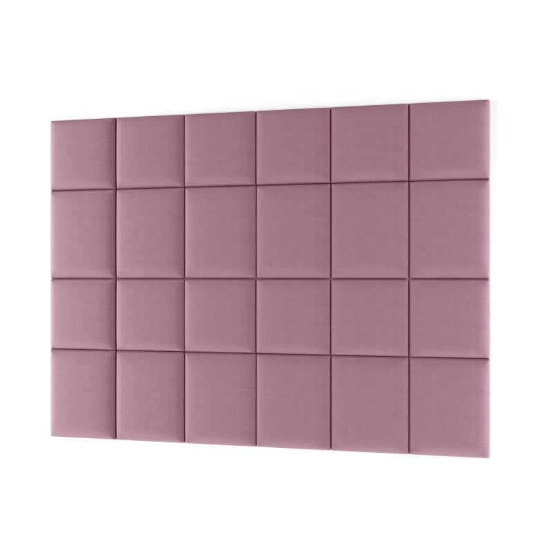 Set čalouněných panelů na zeď 240x180 VALERIO - růžový