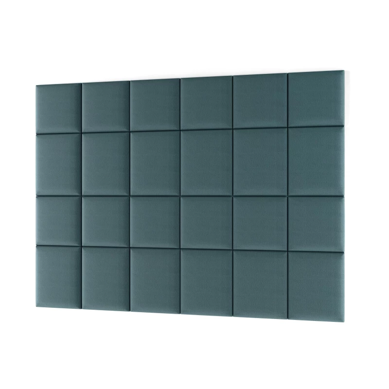Set čalouněných panelů na zeď 240x180 VALERIO - světle modrý