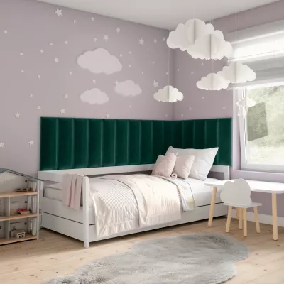 Set čalouněných nástěnných panelů 300x60 VALERIO - zelený