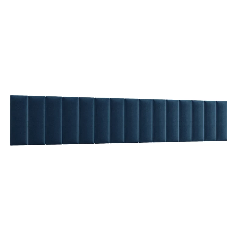 Set čalouněných nástěnných panelů 300x60 VALERIO - modrý