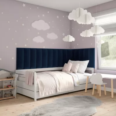 Set čalouněných nástěnných panelů 300x60 VALERIO - modrý