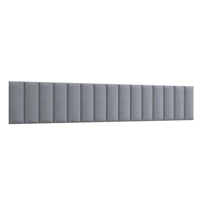 Set čalouněných nástěnných panelů 300x60 VALERIO - světle šedý