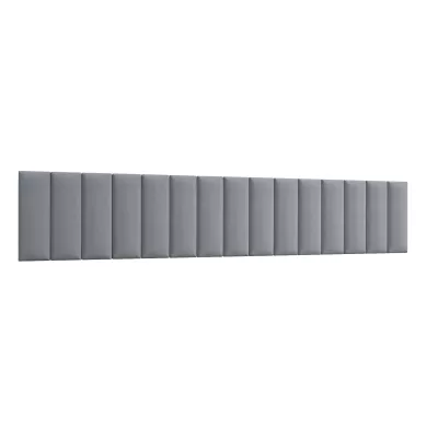 Set čalouněných nástěnných panelů 300x60 VALERIO - světle šedý
