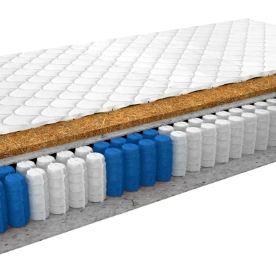 Středně tvrdá taštičková matrace 200x200 MELANTHA 3