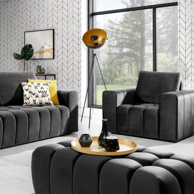 Designový taburet ILANIS - antracitový