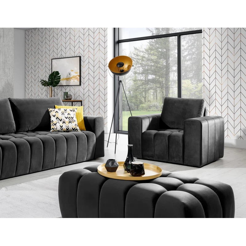 Designový taburet ILANIS - antracitový