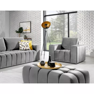 Designový taburet ILANIS - světle šedý