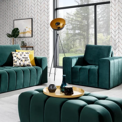 Designový taburet ILANIS - zelený