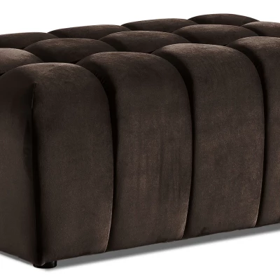 Designový taburet ILANIS - tmavě hnědý
