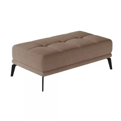 Stylový taburet ZINARA - světle hnědý