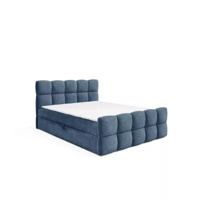 Kontinentální postel 120x220 ISEMBARD - modrá + topper