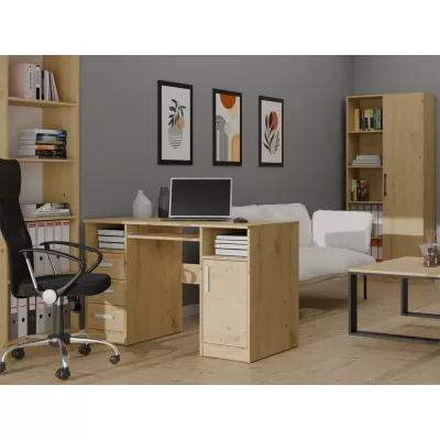 PC stůl se šuplíky a skříňkou BELLUNO - dub artisan
