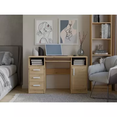 PC stůl se šuplíky a skříňkou BELLUNO - dub artisan
