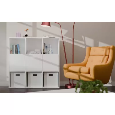 Set 3x dvířka k regálu RAINIS - bílý
