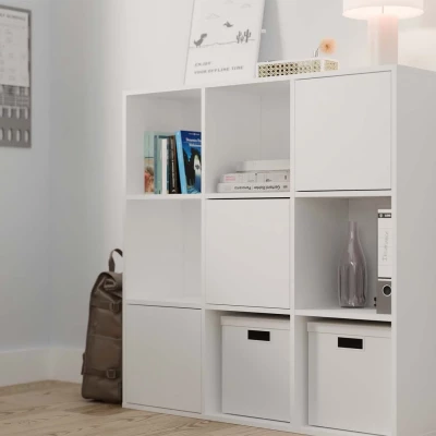 Set 3x dvířka k regálu RAINIS - bílý