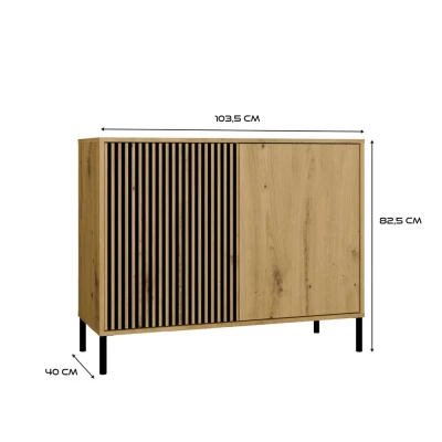 Komoda s dvířky ELBA - dub artisan