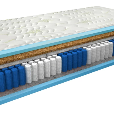 Vysoká taštičková matrace s kokosovou rohoží 80x200 XANTHE 2