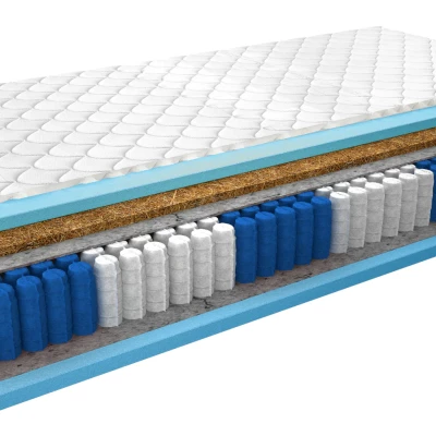 Vysoká taštičková matrace s kokosovou rohoží 140x200 XANTHE 3