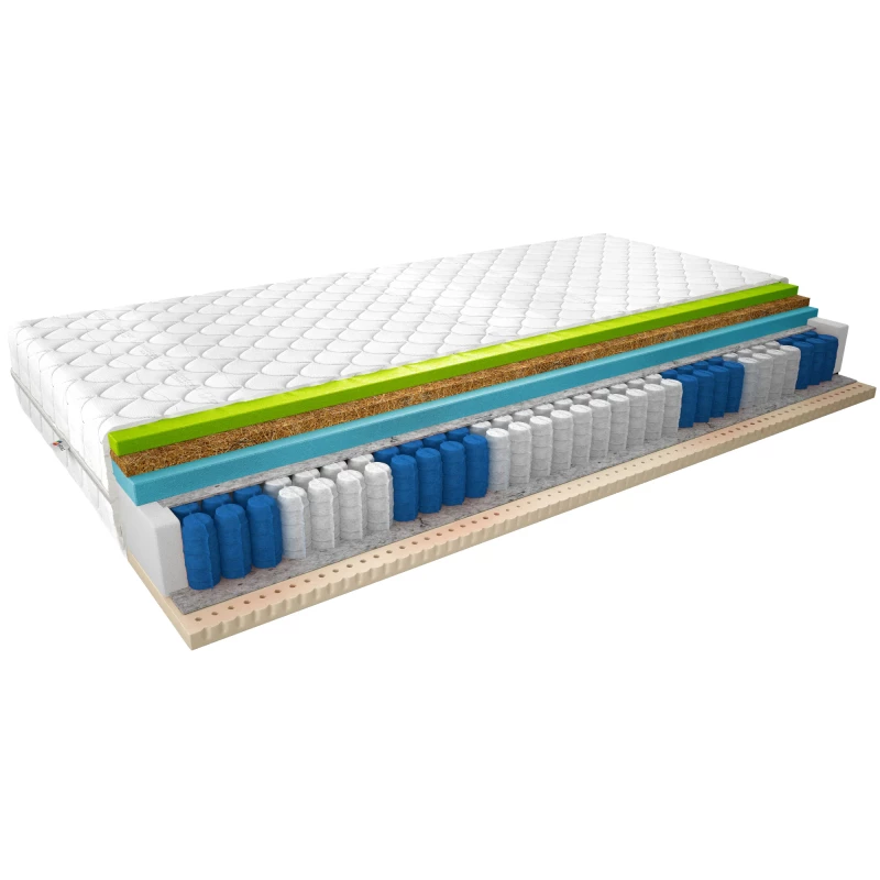 Termoelastická pěnová matrace s latexem 80x200 NAUSICA 3