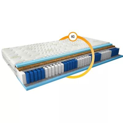 Vysoká taštičková matrace s kokosovou rohoží 160x200 XANTHE 2