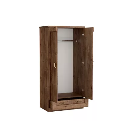 Dvoudveřová skříň GIADA - šířka 90 cm, dub lefkas