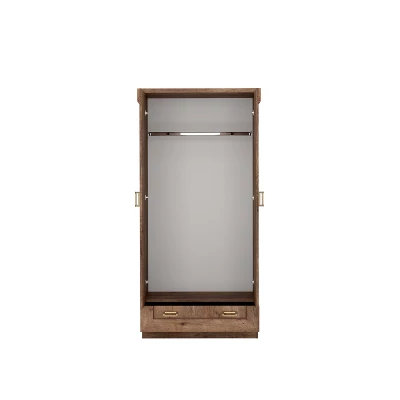 Dvoudveřová skříň GIADA - šířka 90 cm, dub lefkas