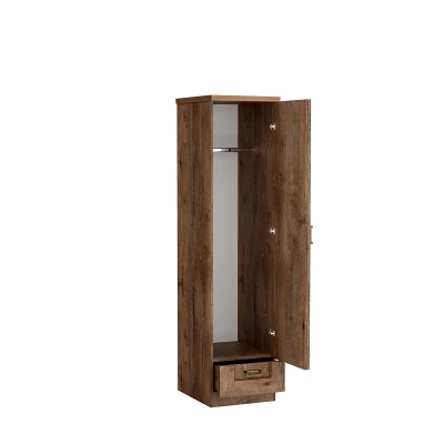 Jednodveřová skříň GIADA - šířka 46 cm, dub lefkas