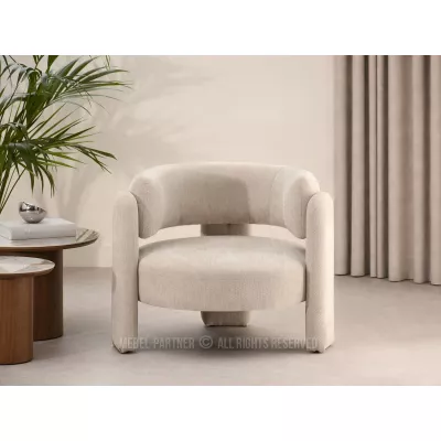 Čalouněné křeslo SNUG - světle béžové