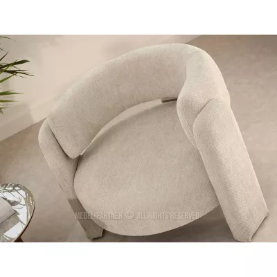 Čalouněné křeslo SNUG - světle béžové