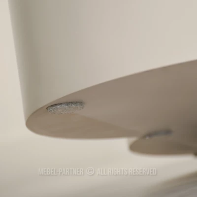 Kulatý jídelní stůl 130 cm OISIN - béžový