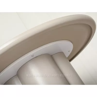 Kulatý jídelní stůl 130 cm OISIN - béžový