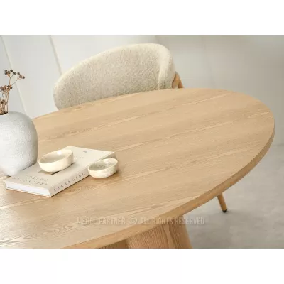 Kulatý jídelní stůl 130 cm OISIN - dub