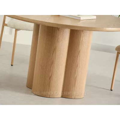 Kulatý jídelní stůl 130 cm OISIN - dub