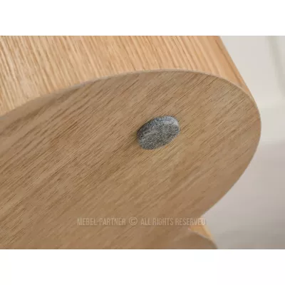 Kulatý jídelní stůl 130 cm OISIN - dub