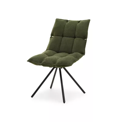 Designová otočná židle CALIDO - zelená / černá