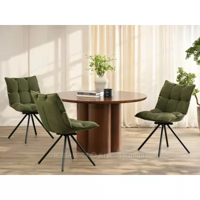 Designová otočná židle CALIDO - zelená / černá