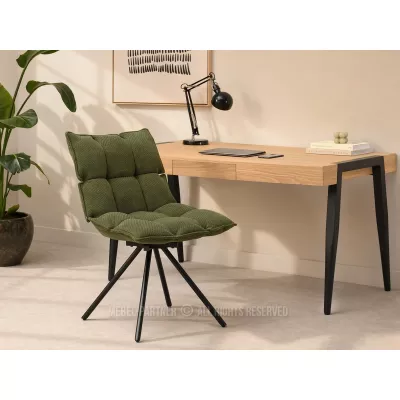 Designová otočná židle CALIDO - zelená / černá