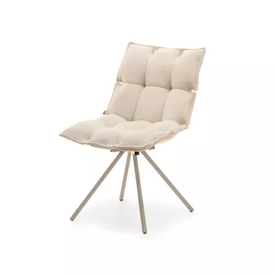 Designová otočná židle CALIDO - krémová / béžová